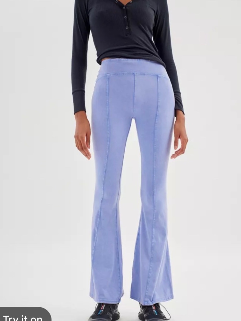Out From Under Aria Cargo Flare Pants - Lavender - S